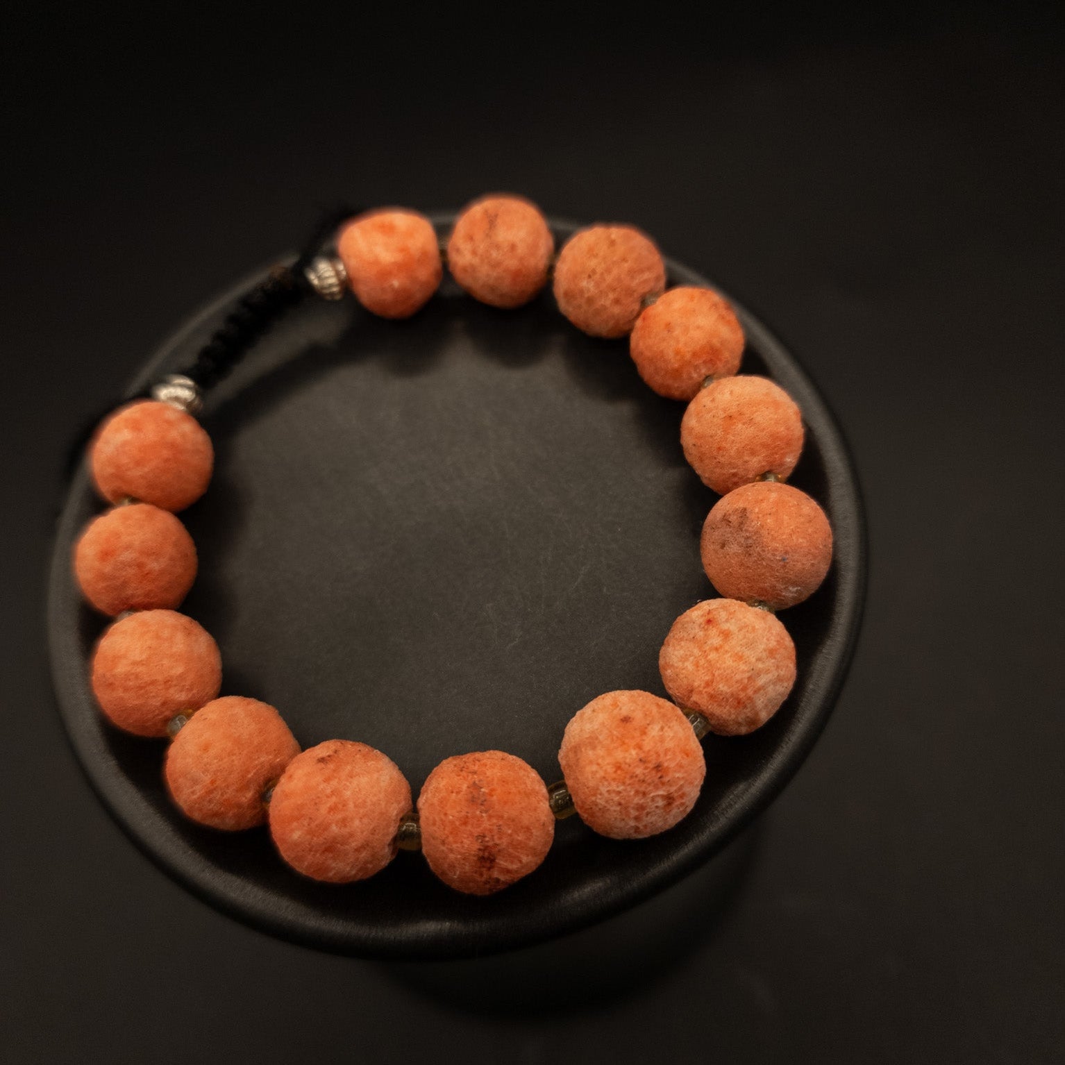 Sponge Coral Bead Bracelet