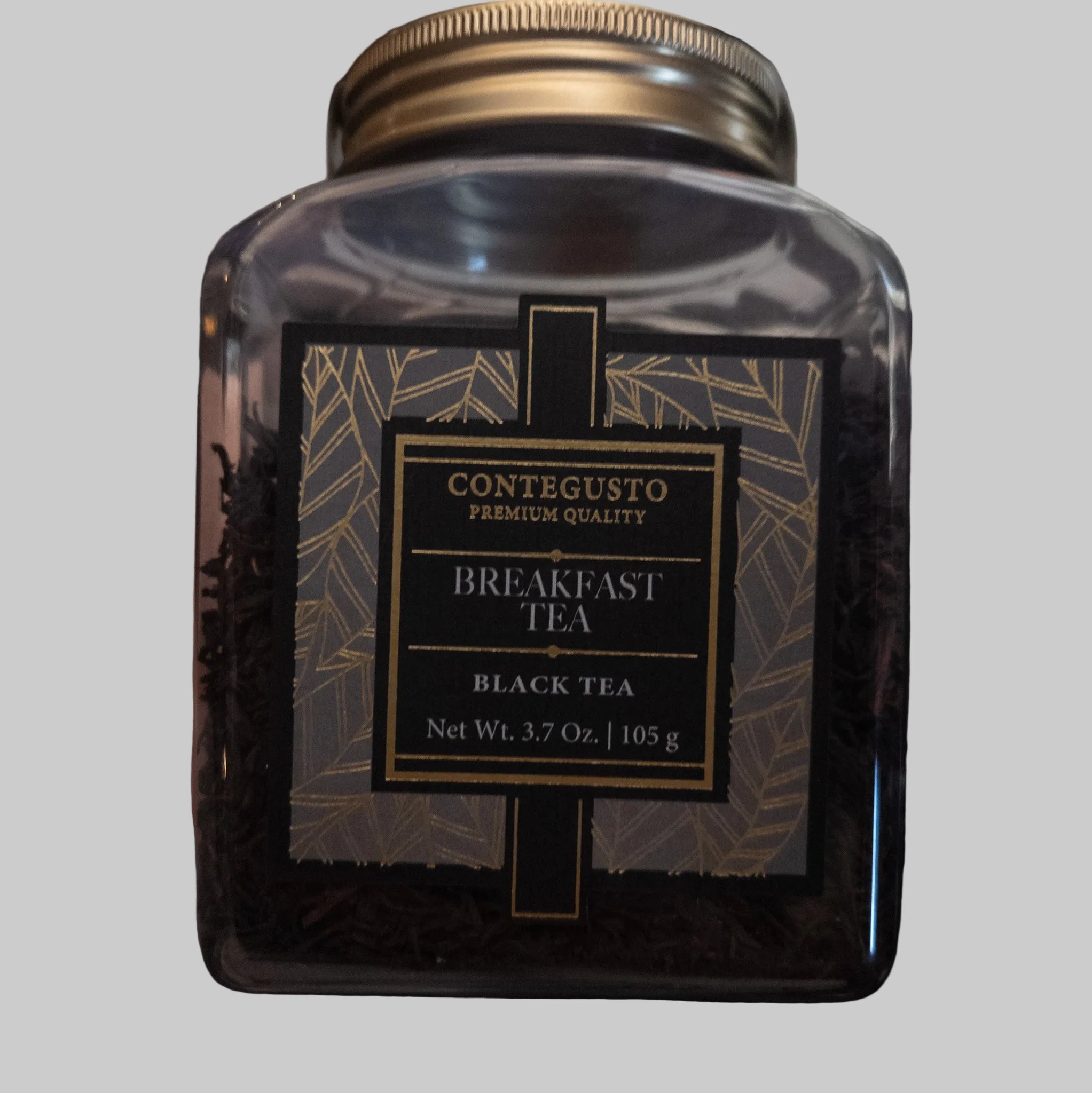 Tea jar with Contegusto Breakfast Tea