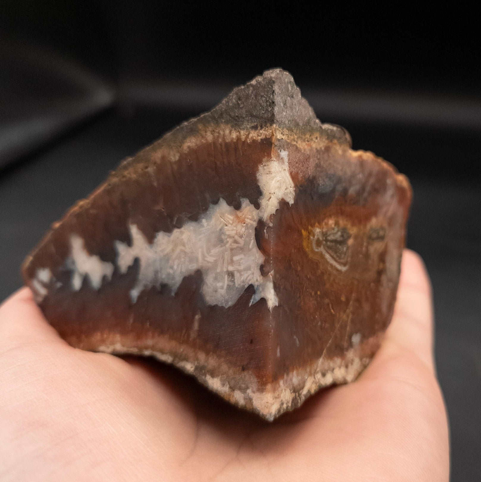 Amazing Plum Agate Geode Stone