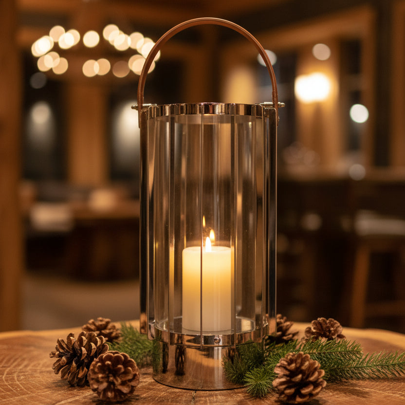 Decorative Hurricane Lantern Candle Holder