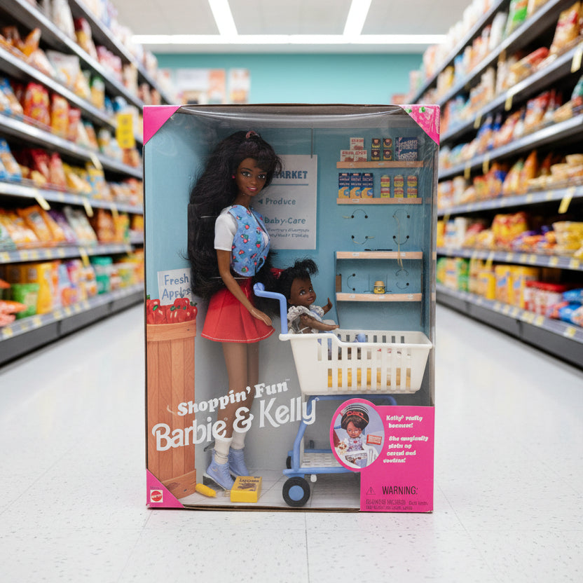 1995 Shoppin' Fun Barbie & Kelly African American Edition