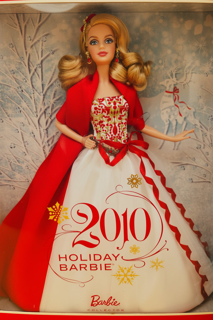 2010 Holiday Barbie Blonde Version