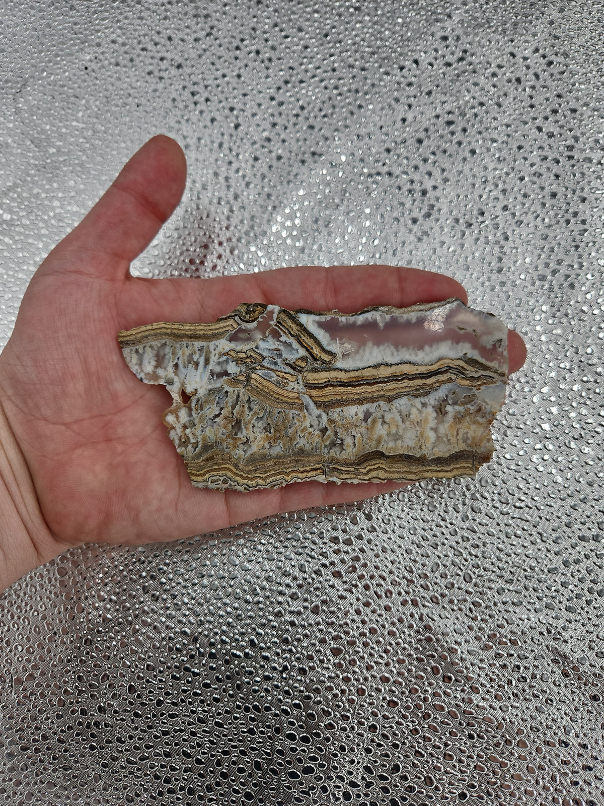 Banded Lace Agate Slice