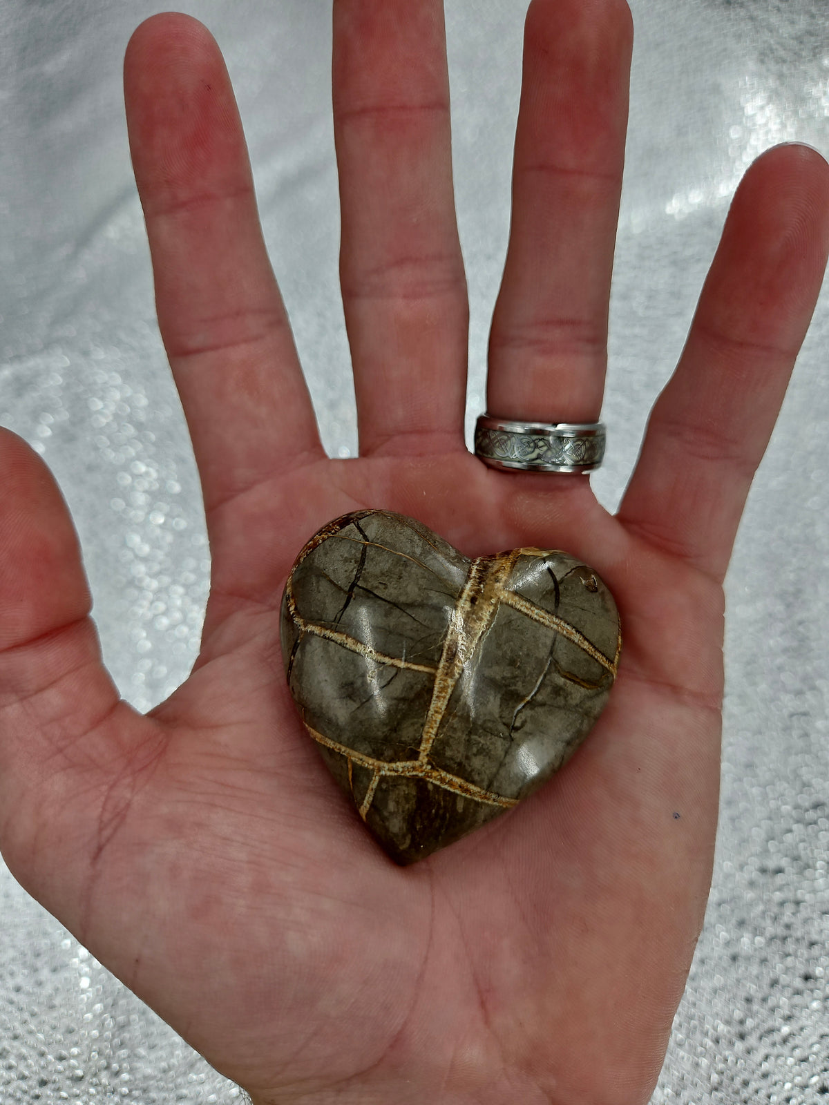 Beautiful Septarian Heart Crystal