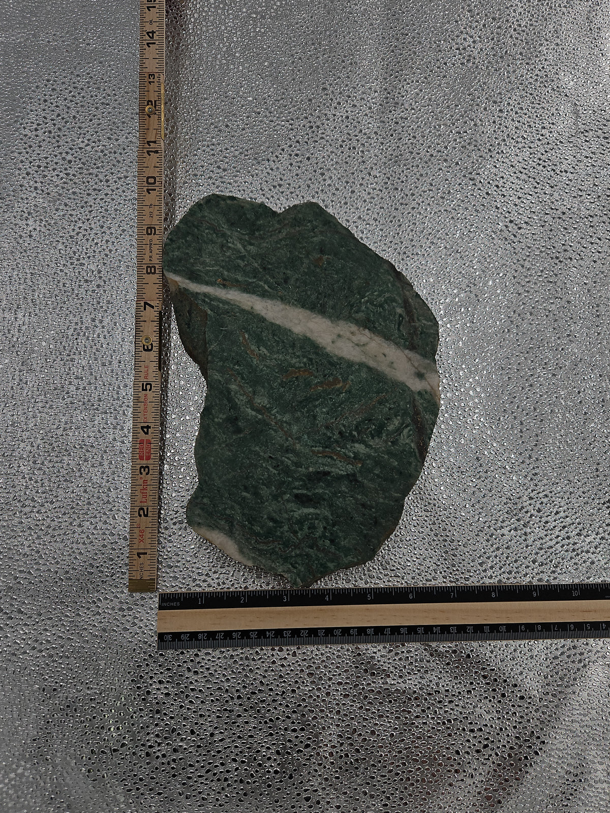 Heavy Mariposite Quartzite - 10 in, California