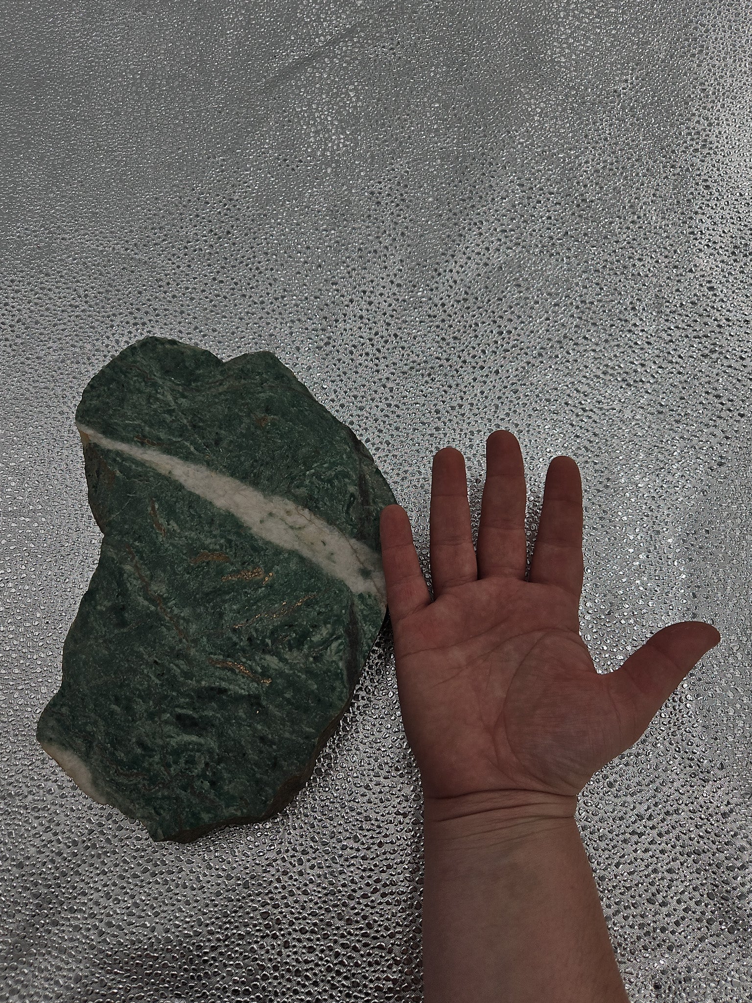 Heavy Mariposite Quartzite - 10 in, California