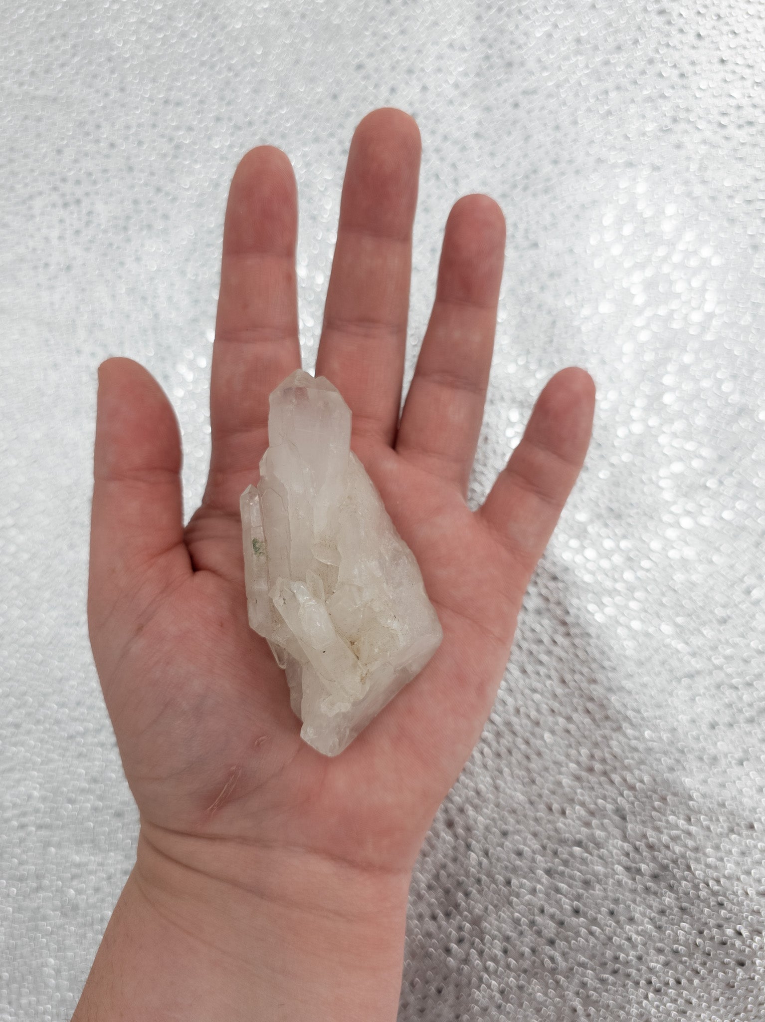 Raw Clear Quartz Crystal Cluster