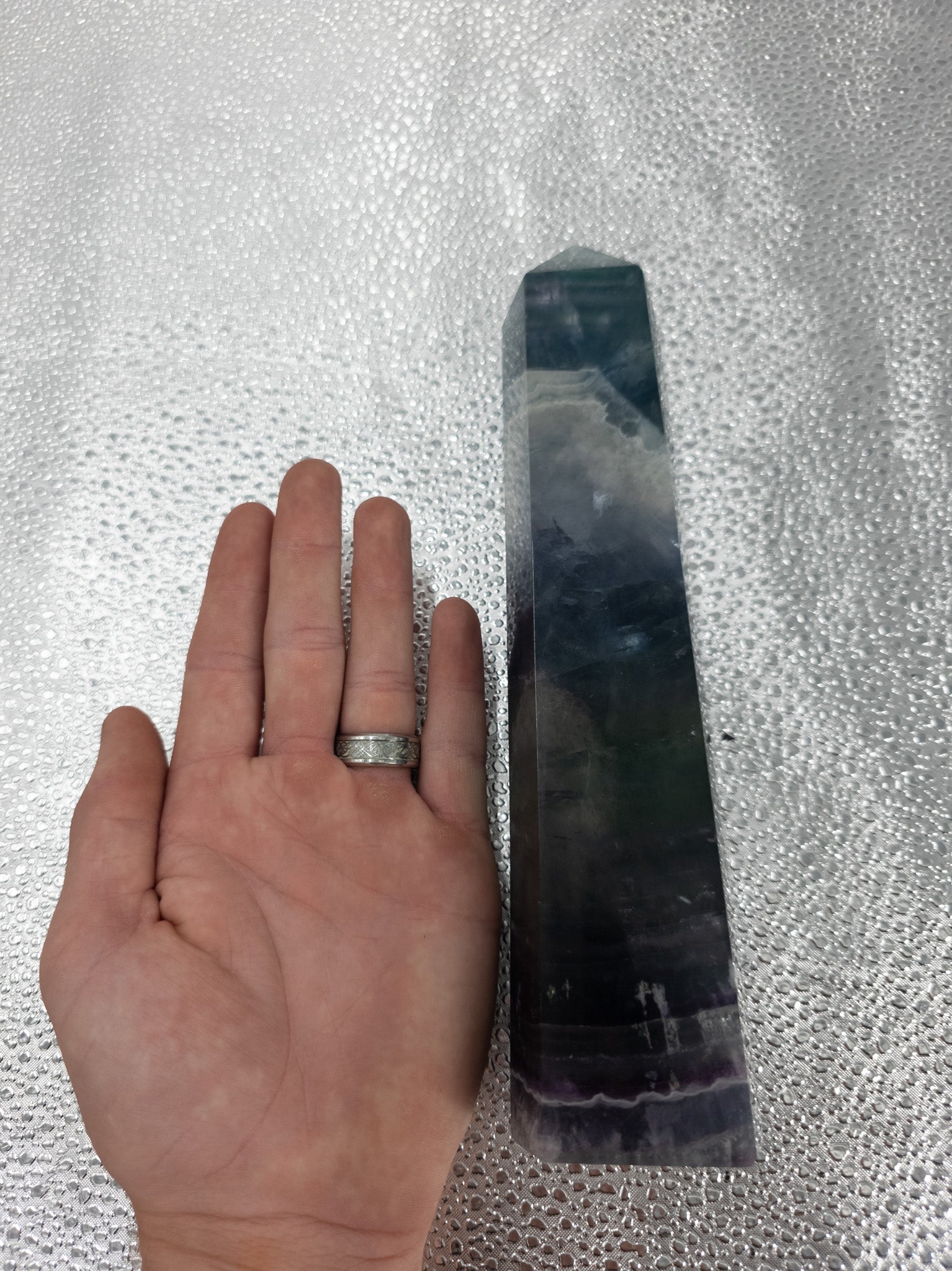 Rainbow Fluorite Tower - 9.5 in