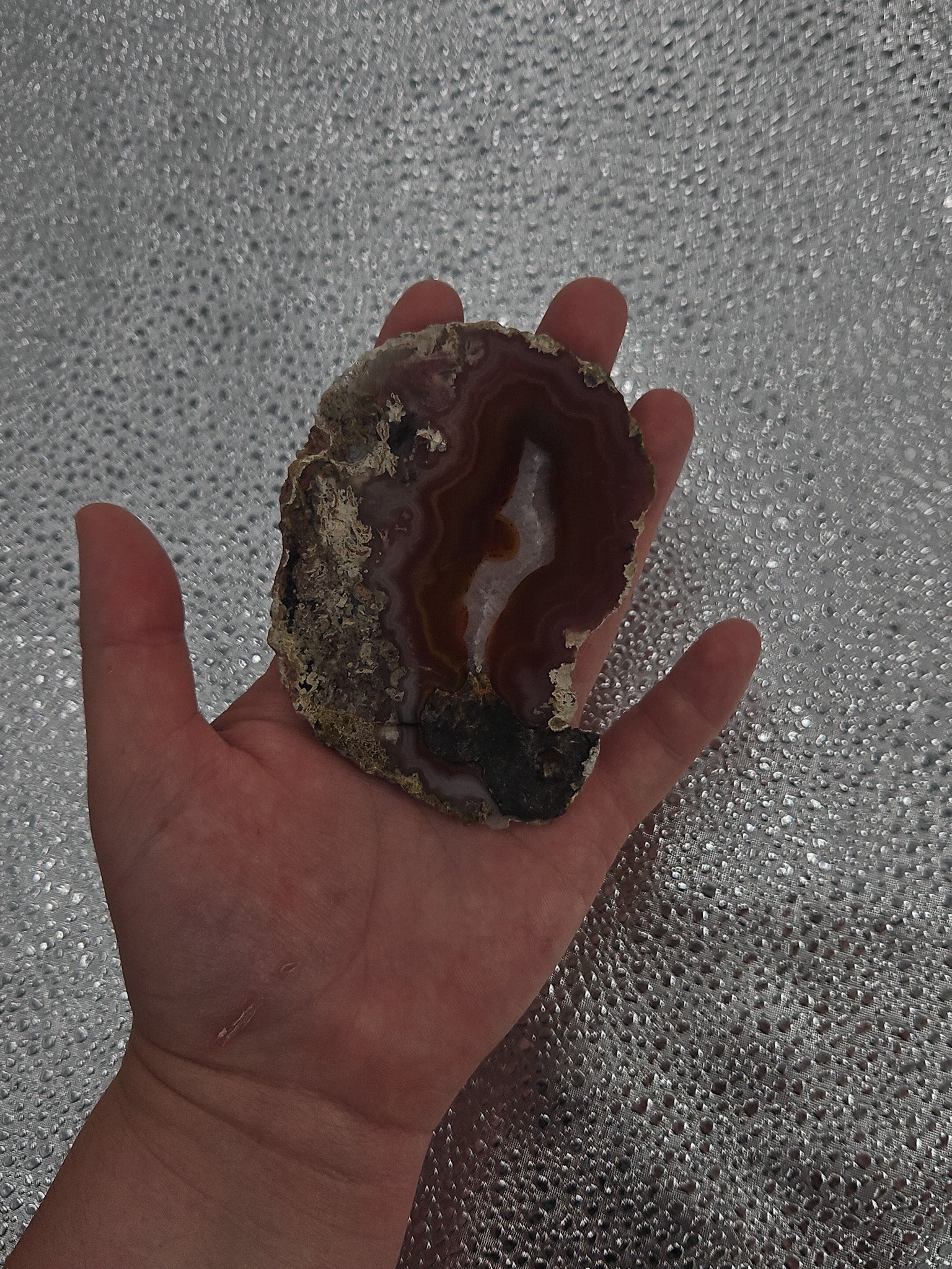 Sunset Vein Laguna Agate - 4 x 3 in, Mexico