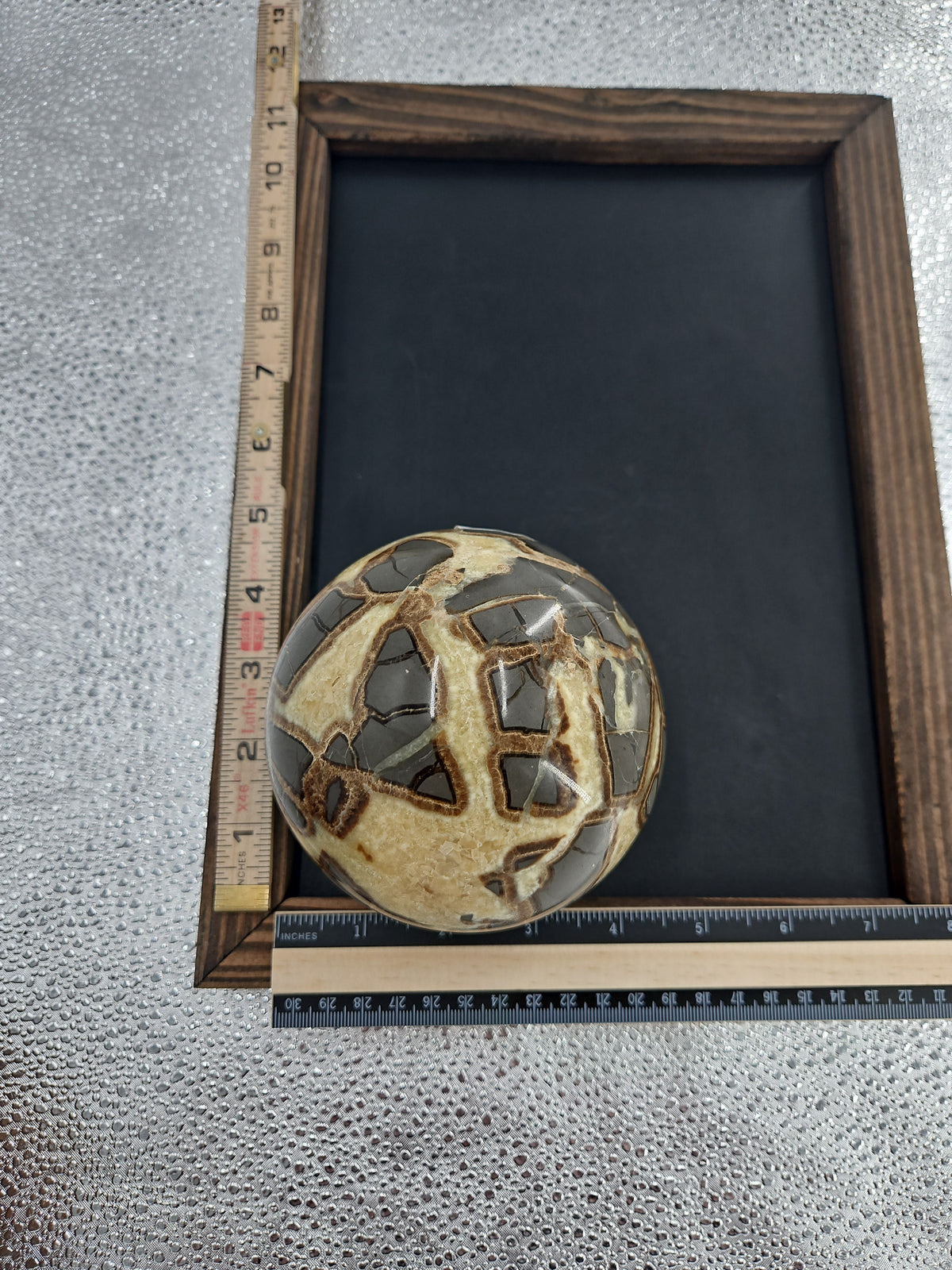 Septarian Nodule Sphere - Dragon Stone, 13 in Circumference