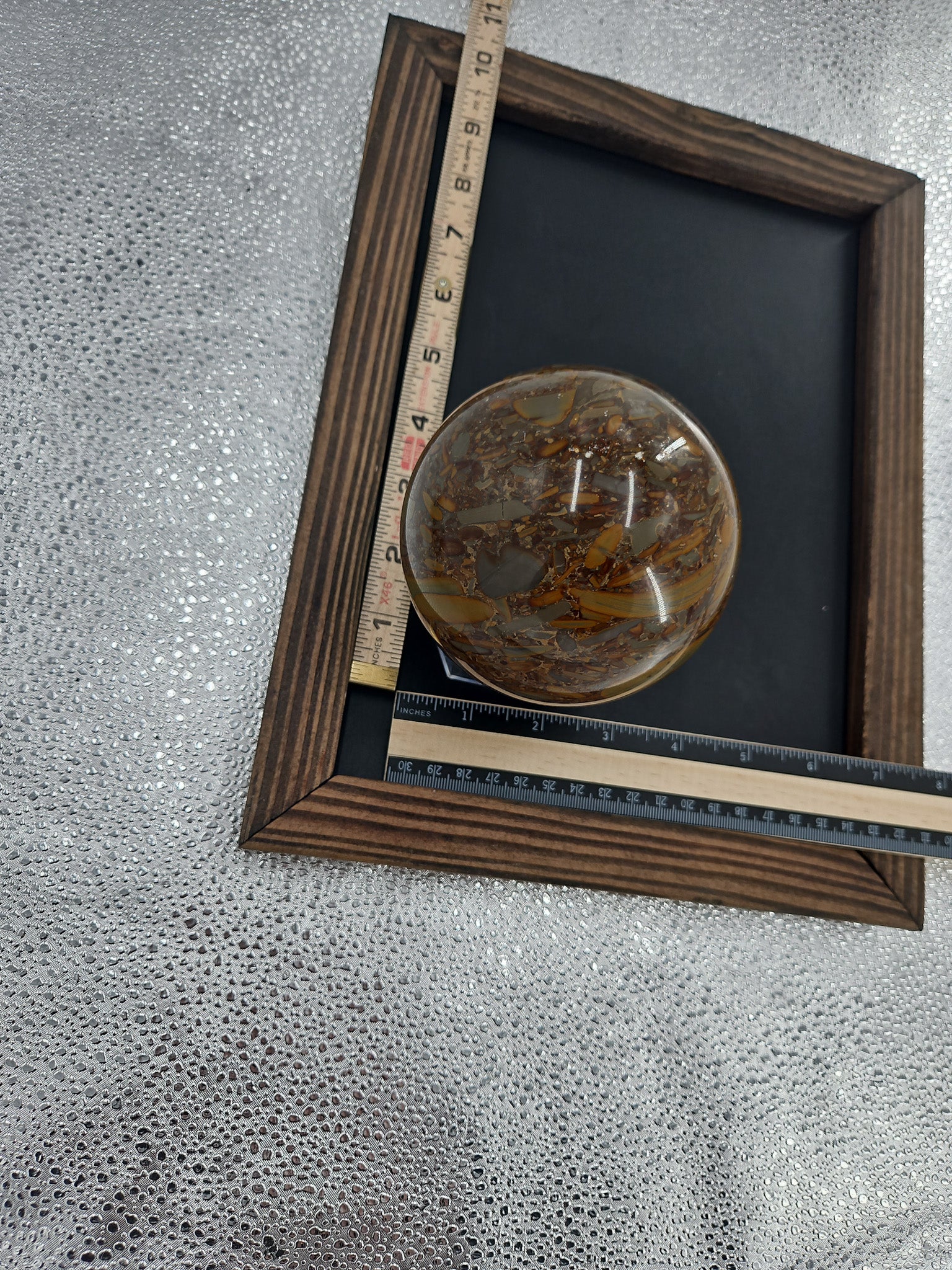 Bamboo Jasper Sphere - 12 in Circumference