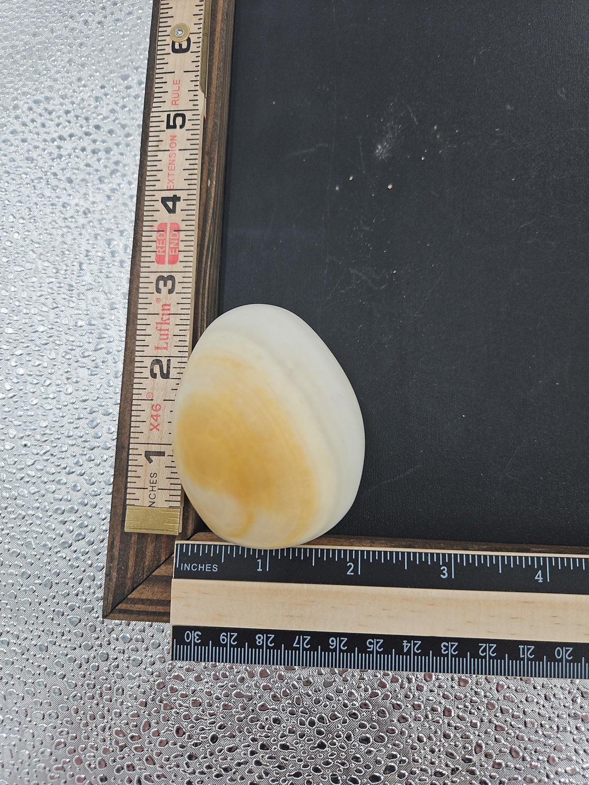 Cream And White Alabaster Egg
