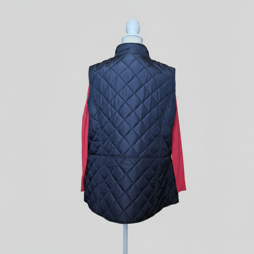 Kim Rogers Women's Black Quilted Vest