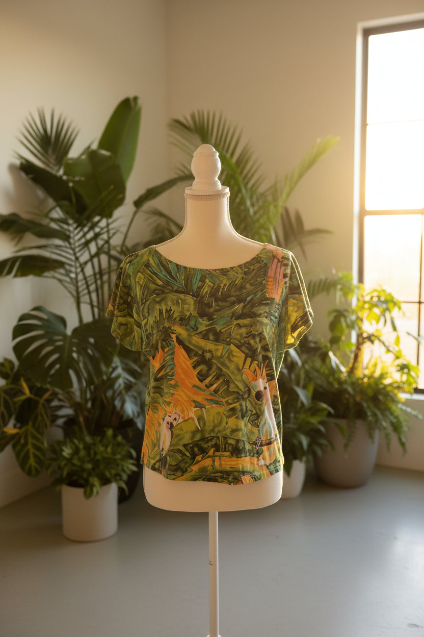 Cockatoo Rainforest Print Tshirt