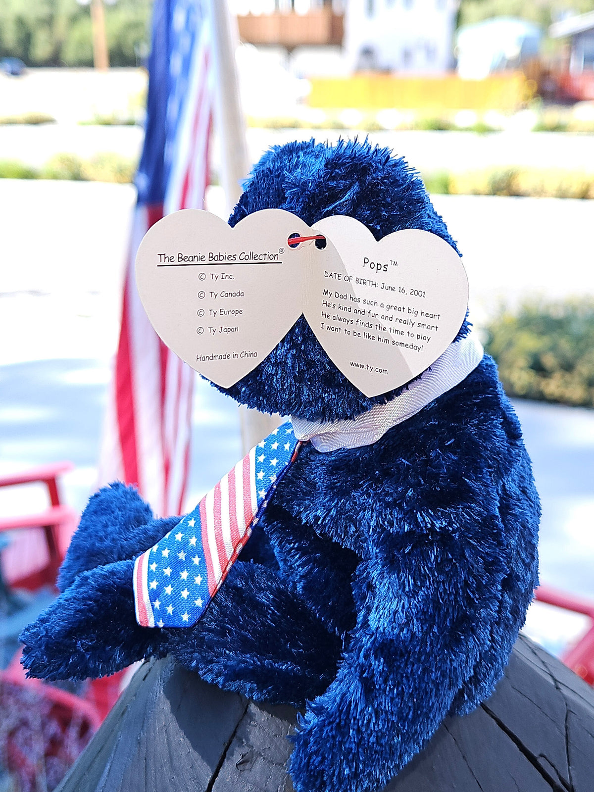 TY Beanie Babies 2002 Pops the Bear
