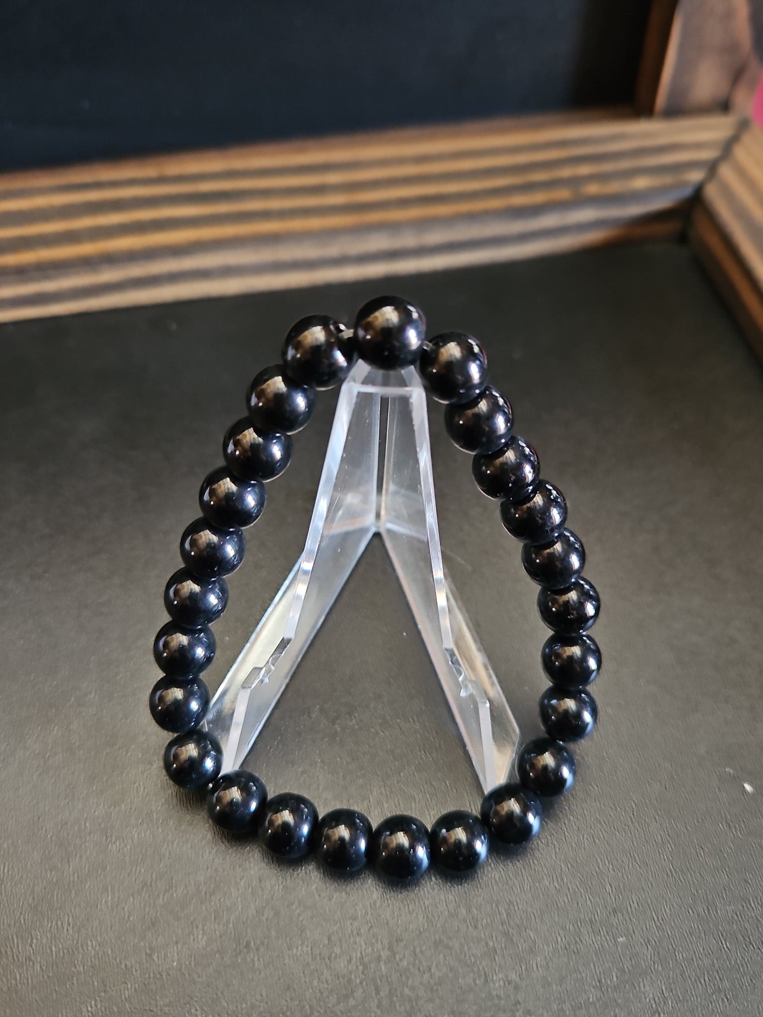 Black Obsidian Gemstone Bracelet – Protection & Purification