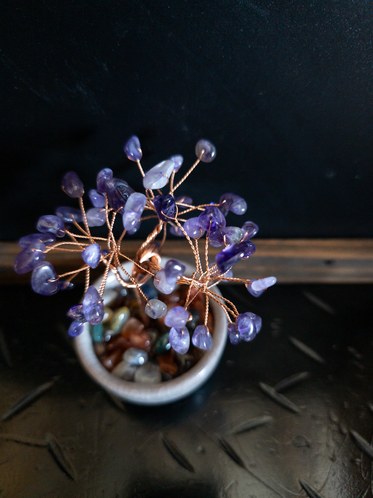 Amethyst Gemstone Tree of Life – Handmade Wire Crystal Tree