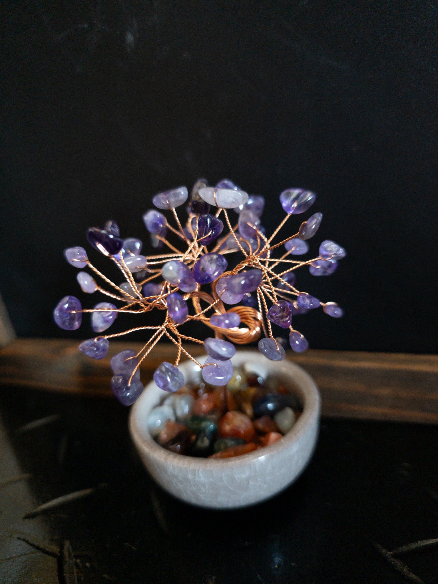 Amethyst Gemstone Tree of Life – Handmade Wire Crystal Tree