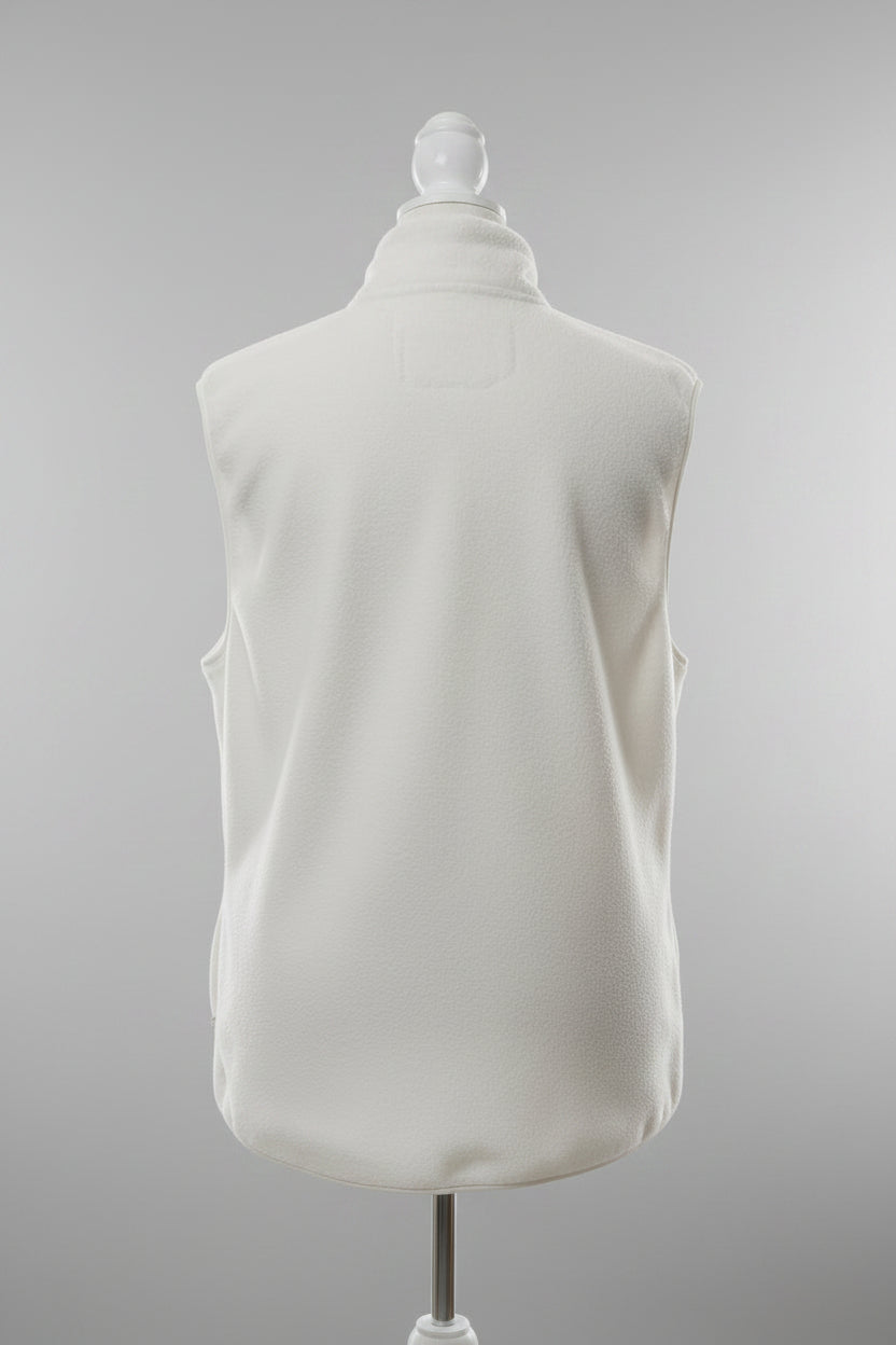 Crown & Ivory Sleeveless White Sherpa Vest
