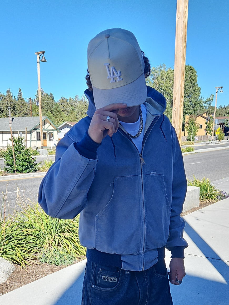 Rare Vintage Carhartt Jr106 Steel Blue Thermal-lined active jacket - Mint Condition