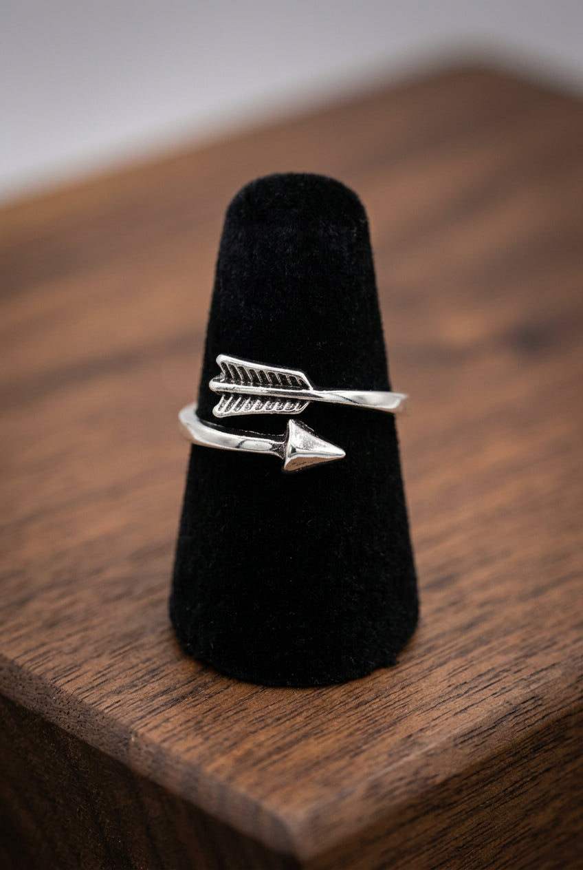 Arrow Wrap Ring – Size 7.5 Adjustable