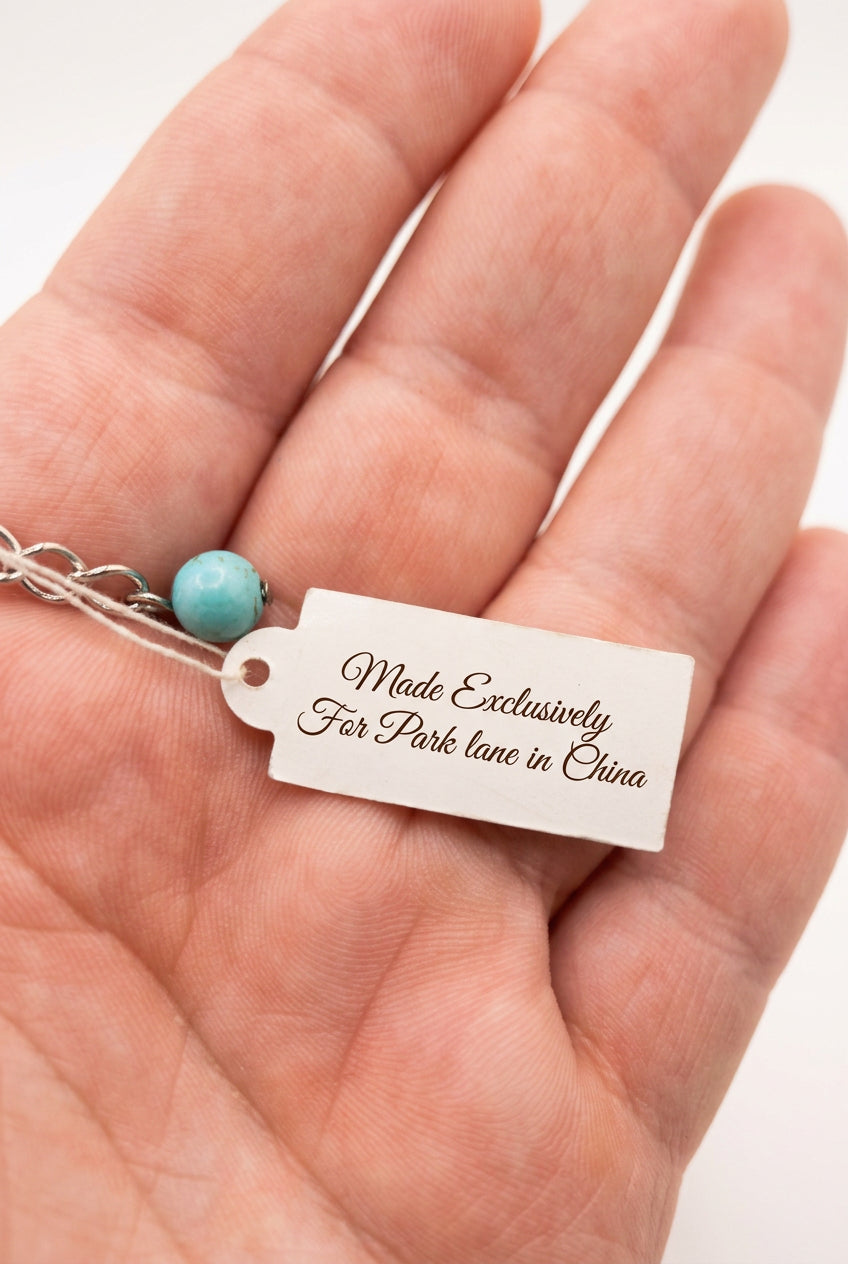 Park Lane Turquoise & Pearl Statement Necklace