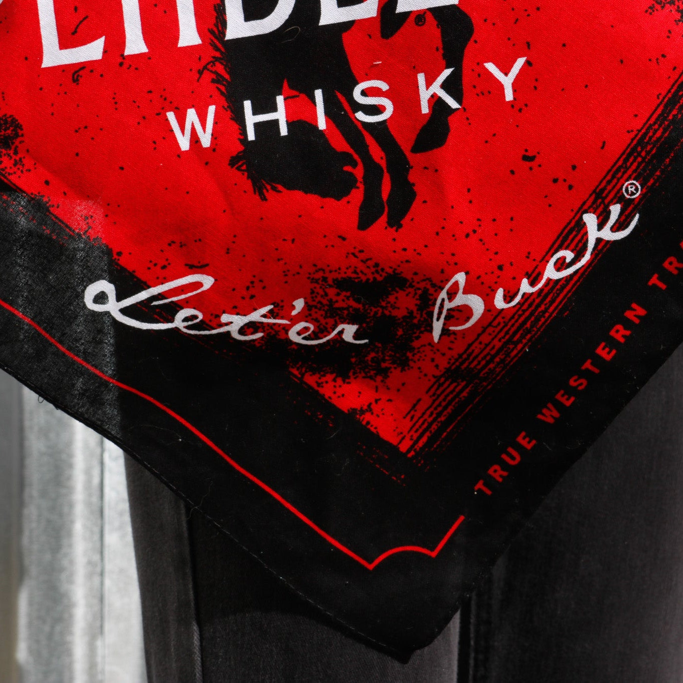 Classic Black and Red Pendleton Whiskey Bandana