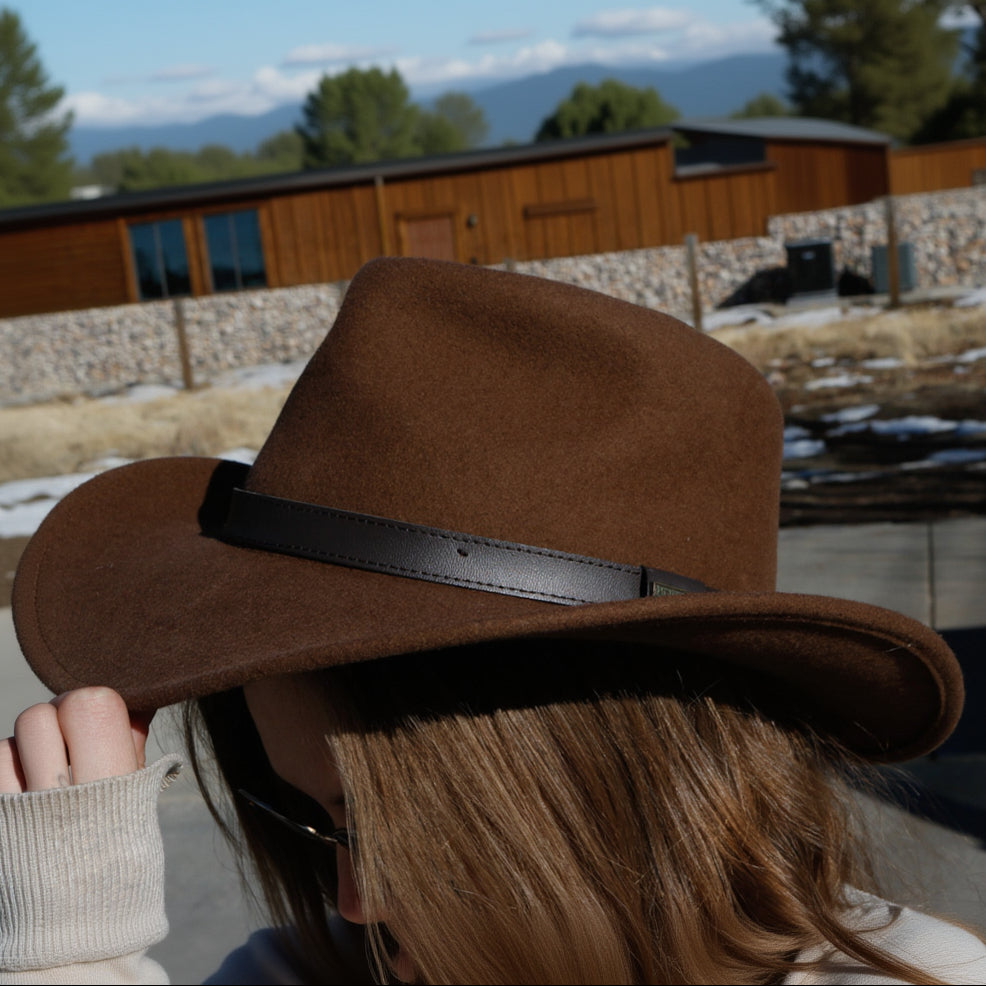 Pendleton Brown Wool Outback Cowboy Hat