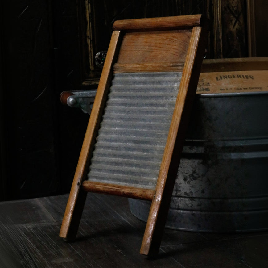 Antique Childen's Wooden Washboard