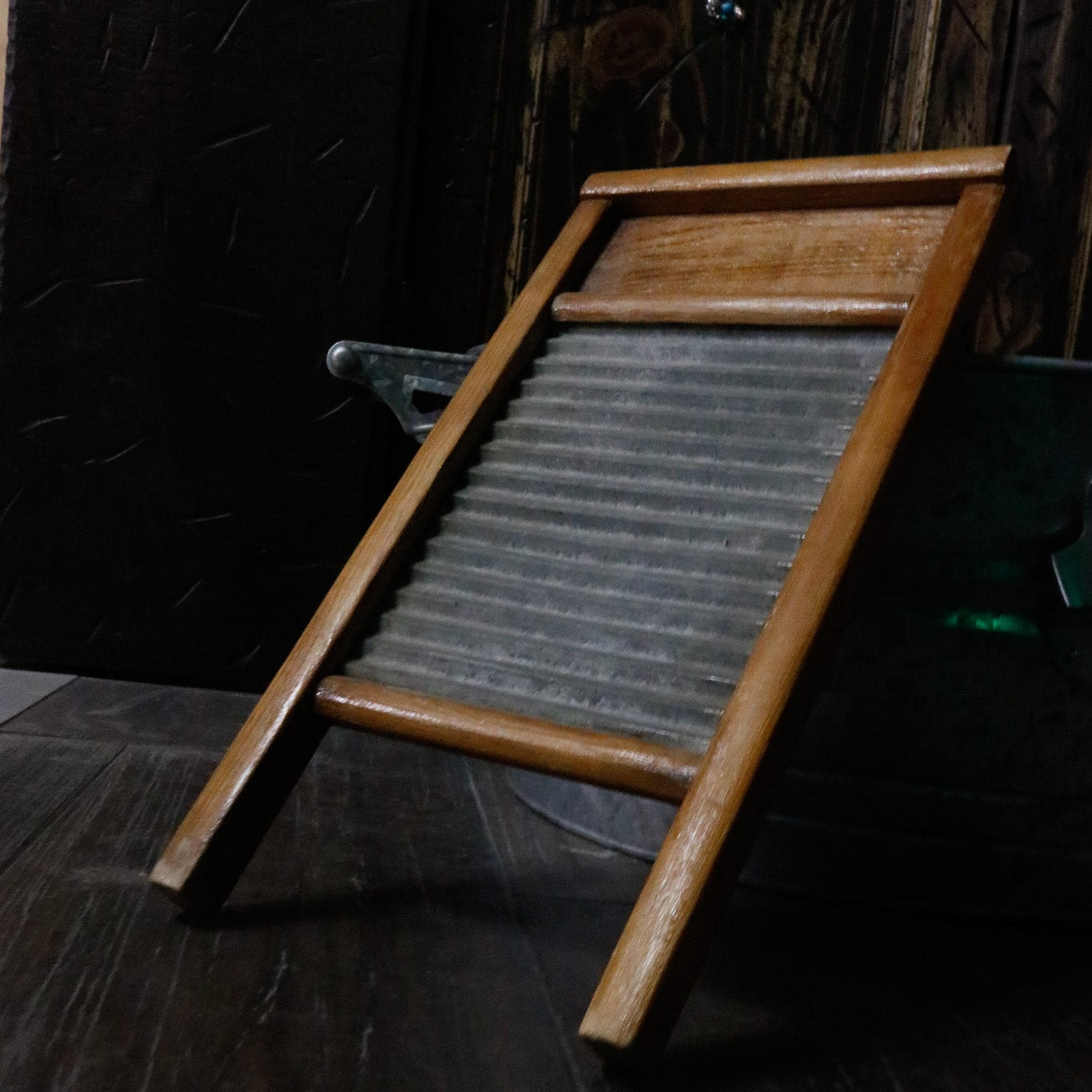 Antique Childen's Wooden Washboard