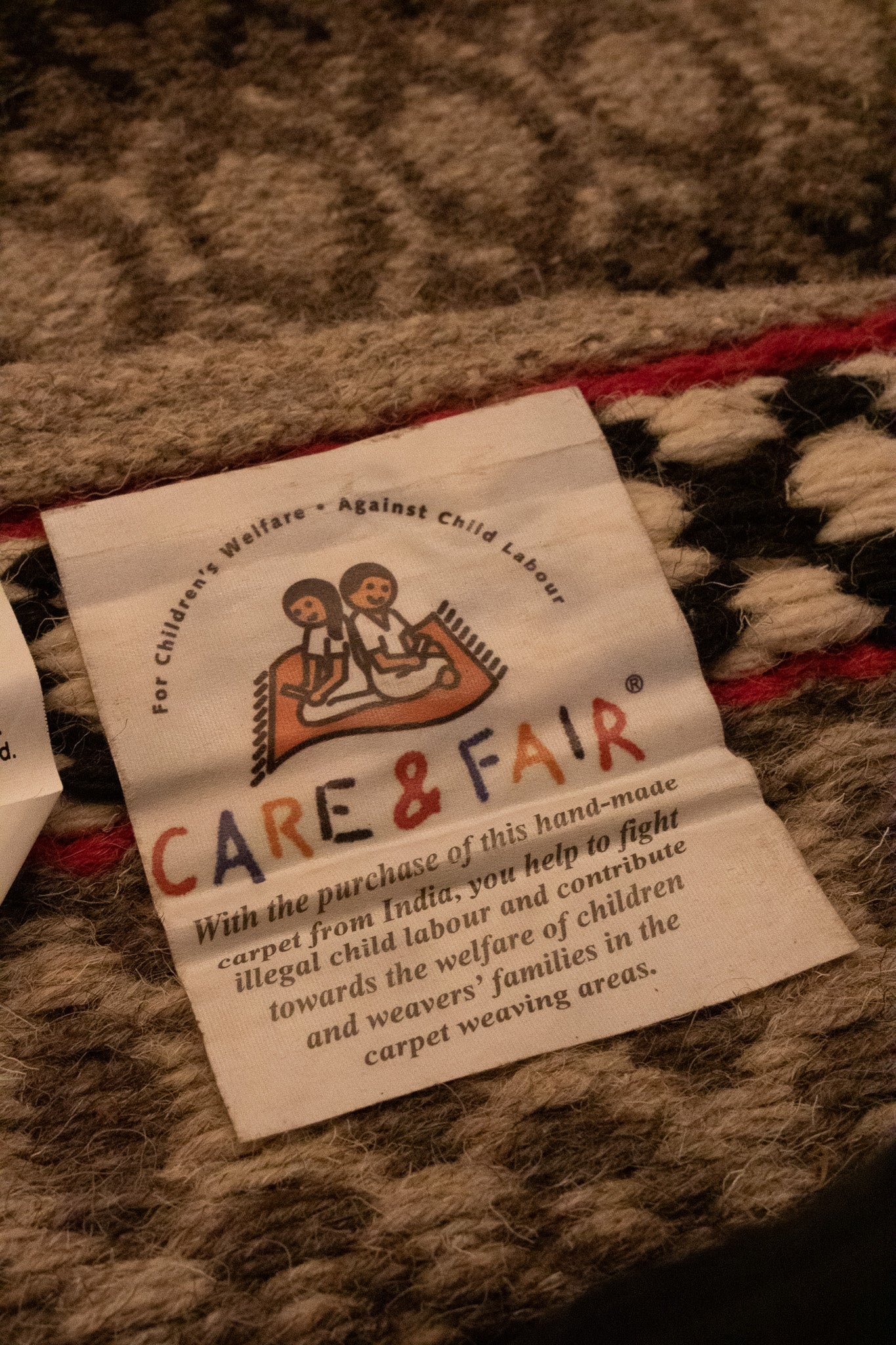 Care & Fair Brand Handcrafted Wool Rug Made in India