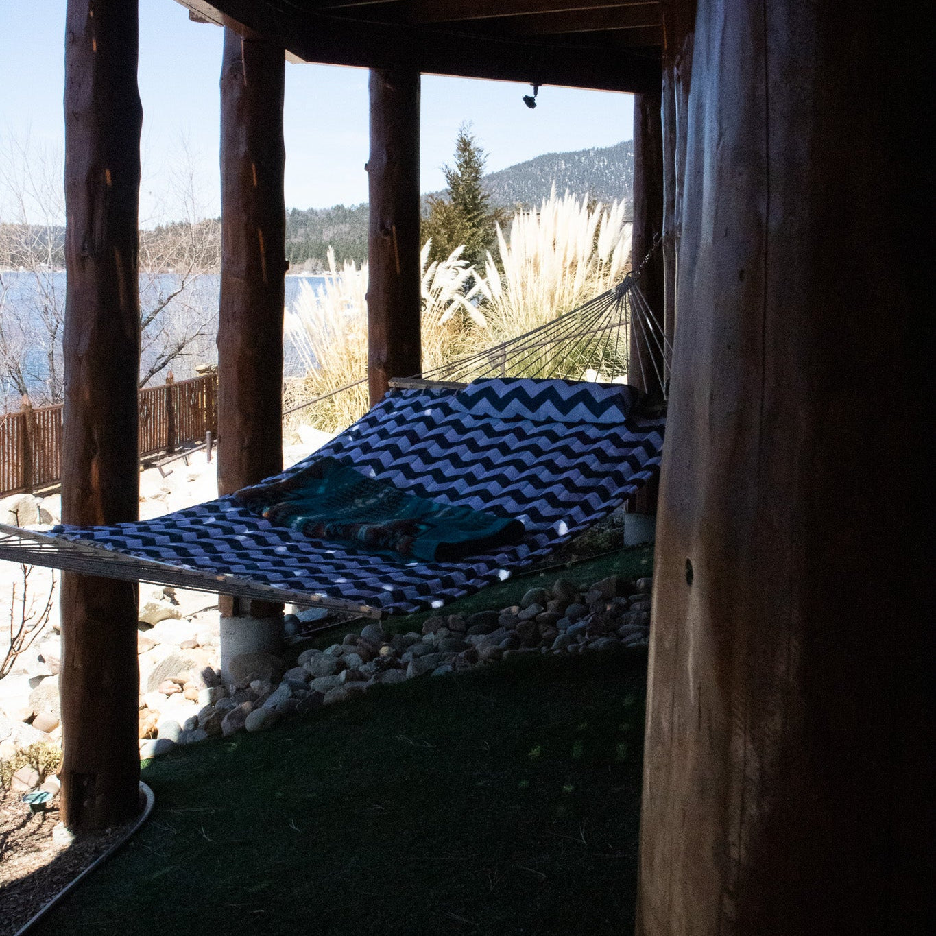 Lazy Daze Double Quilted Hammock with Spreader Bars and Detachable Pillow