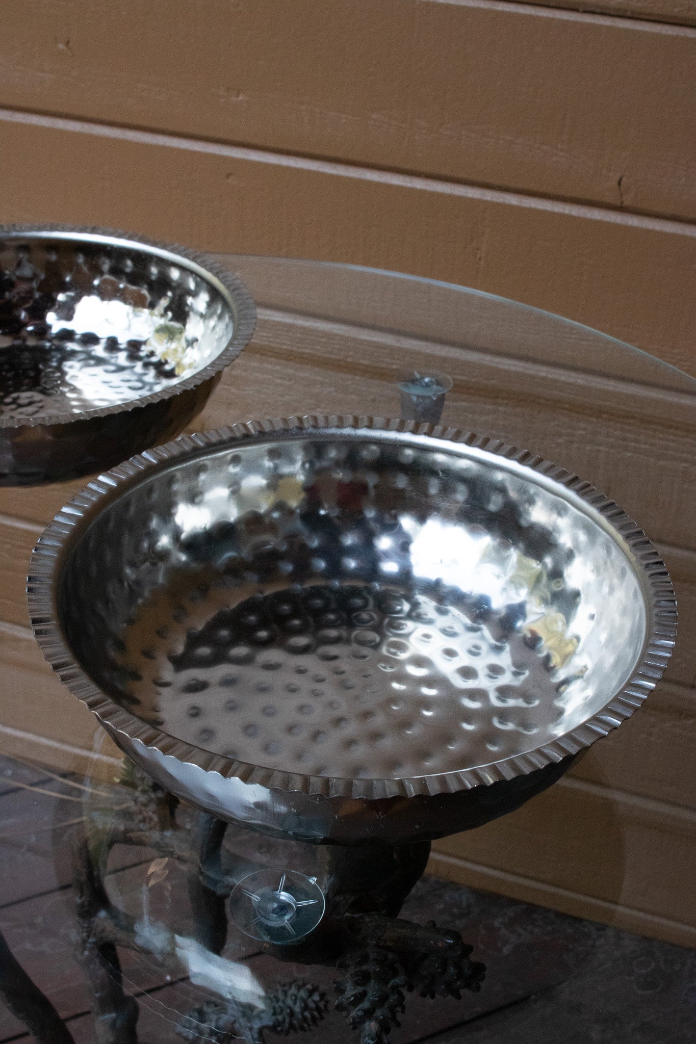 Set of 2 Textured Silver Bowls – A Touch of Sophistication for Any Table