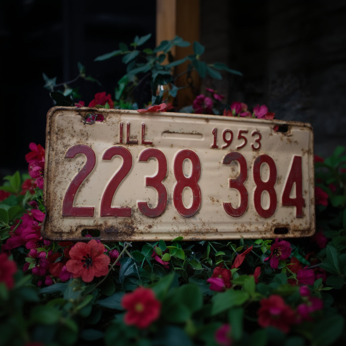 Vintage Illinois 1953 License Plate