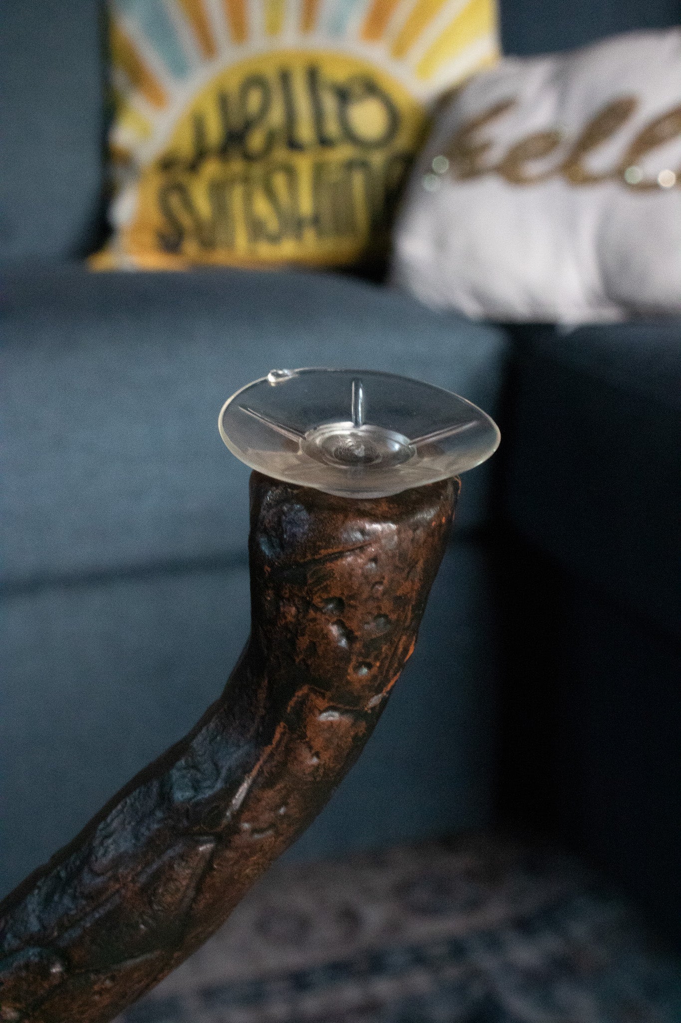 Beautiful Glass Tabletop and Aluminum Frame Tree of Life End Table