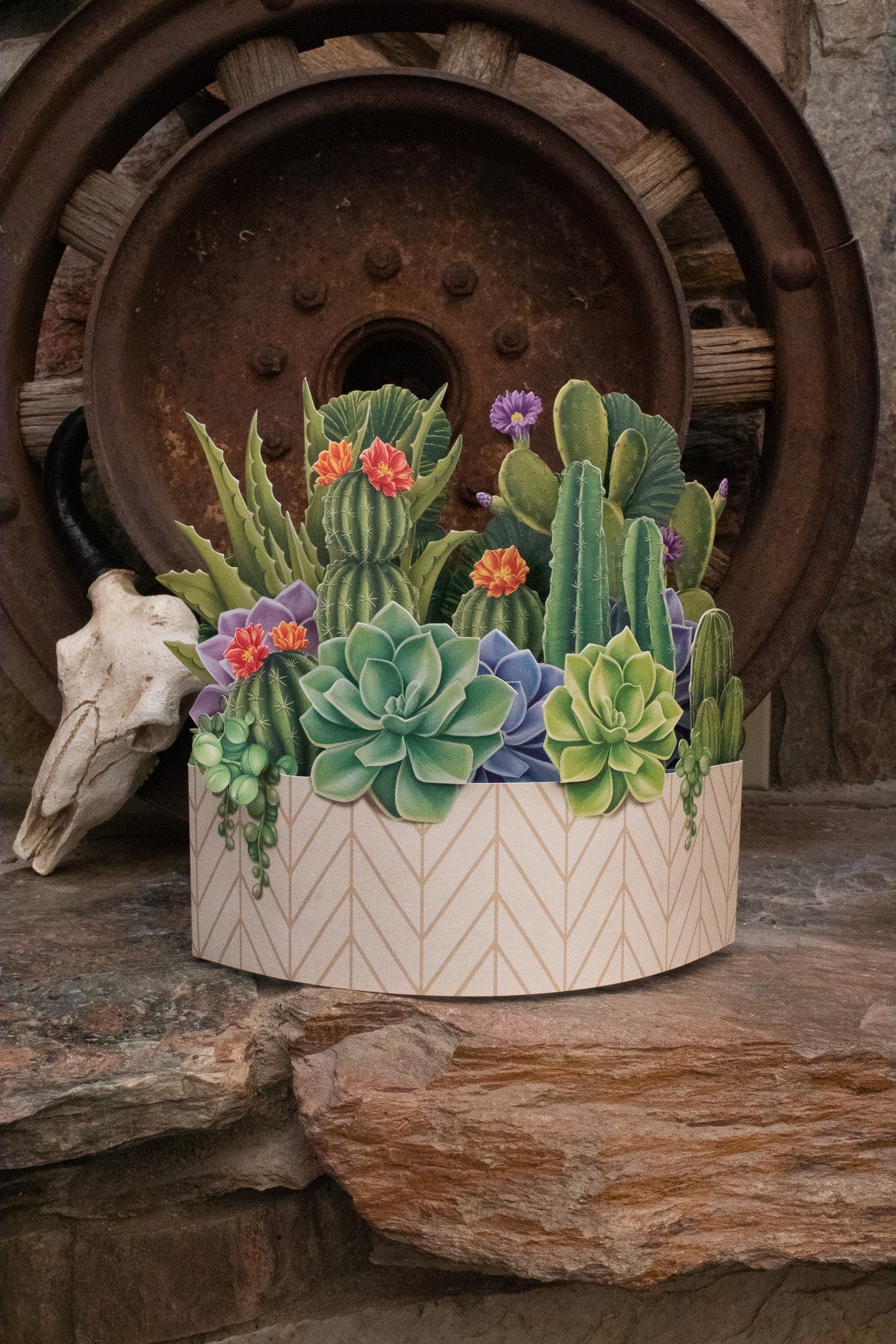 Life-Sized Paper Cactus Garden Pop-Up Botanical Creations