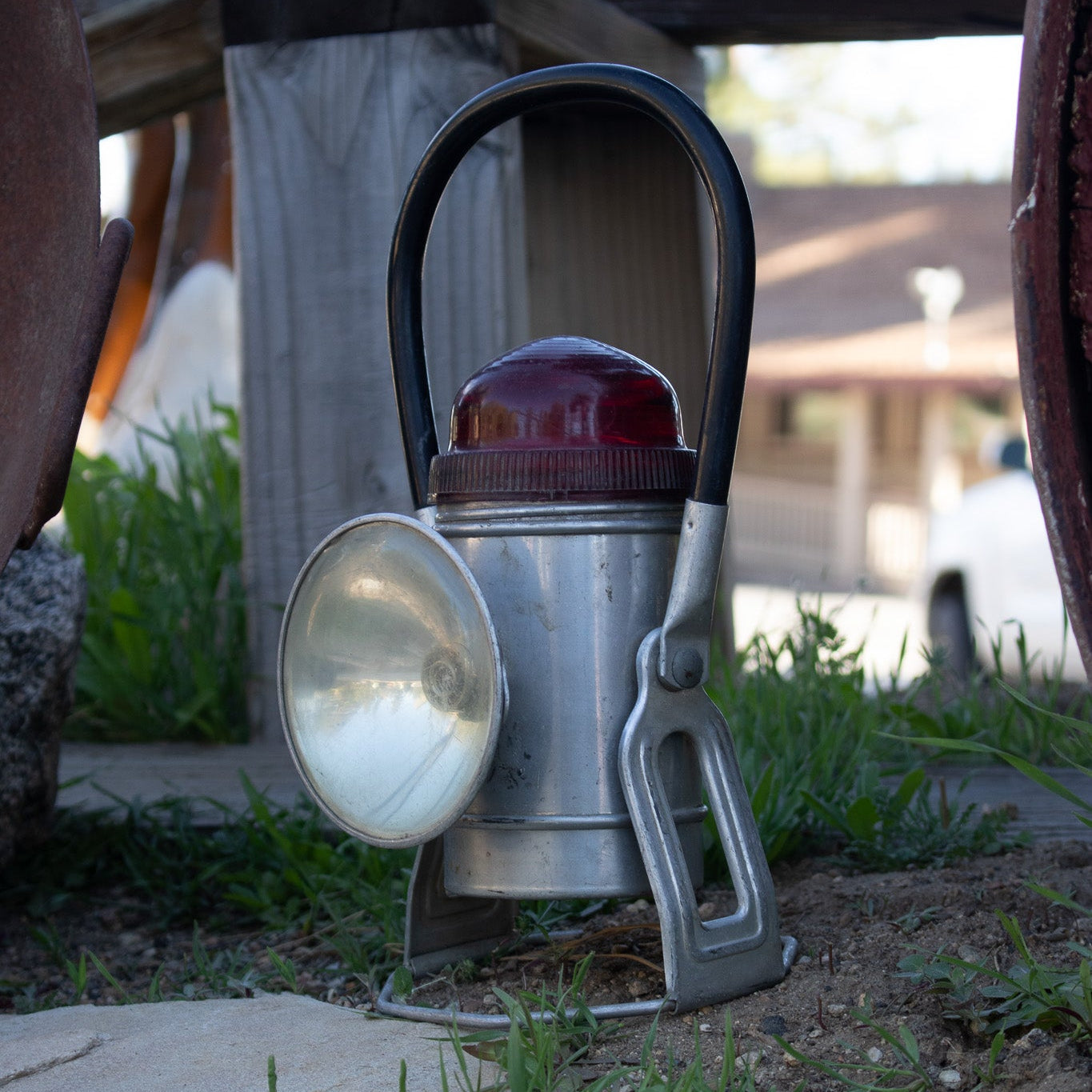 Rustic Antique Mining Light Collection of 3