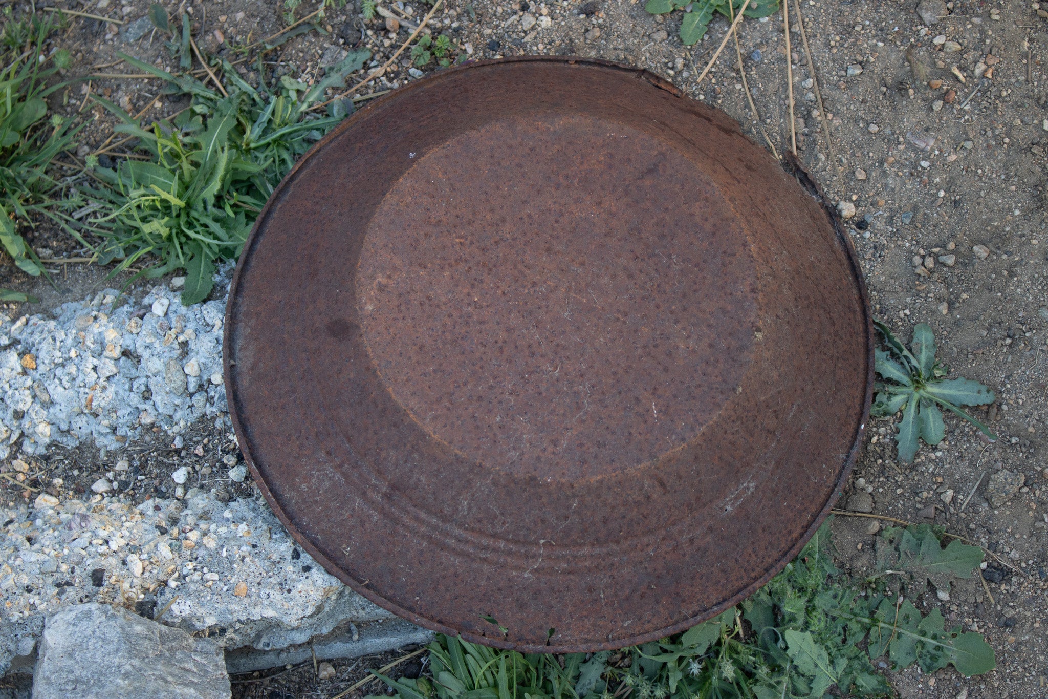 Antique Metal Mining Pan 3 Piece Set