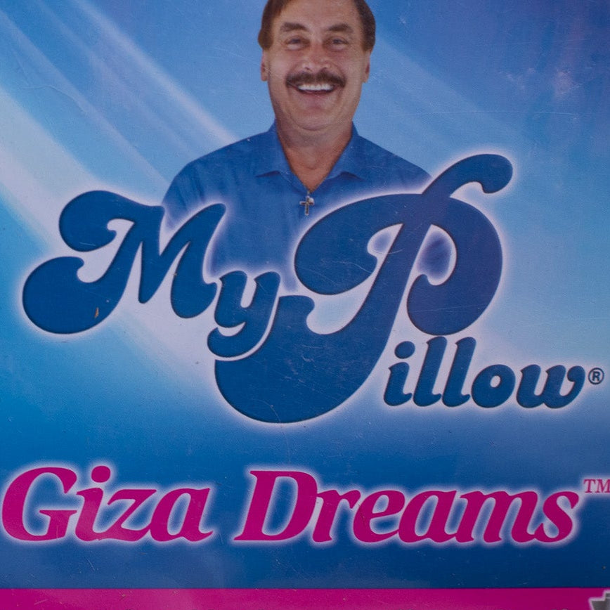 MyPillow Giza Dreams 4-Piece CAL KING Sheet Set – Soft Lake Blue Cotton for a Perfect Night's Sleep.