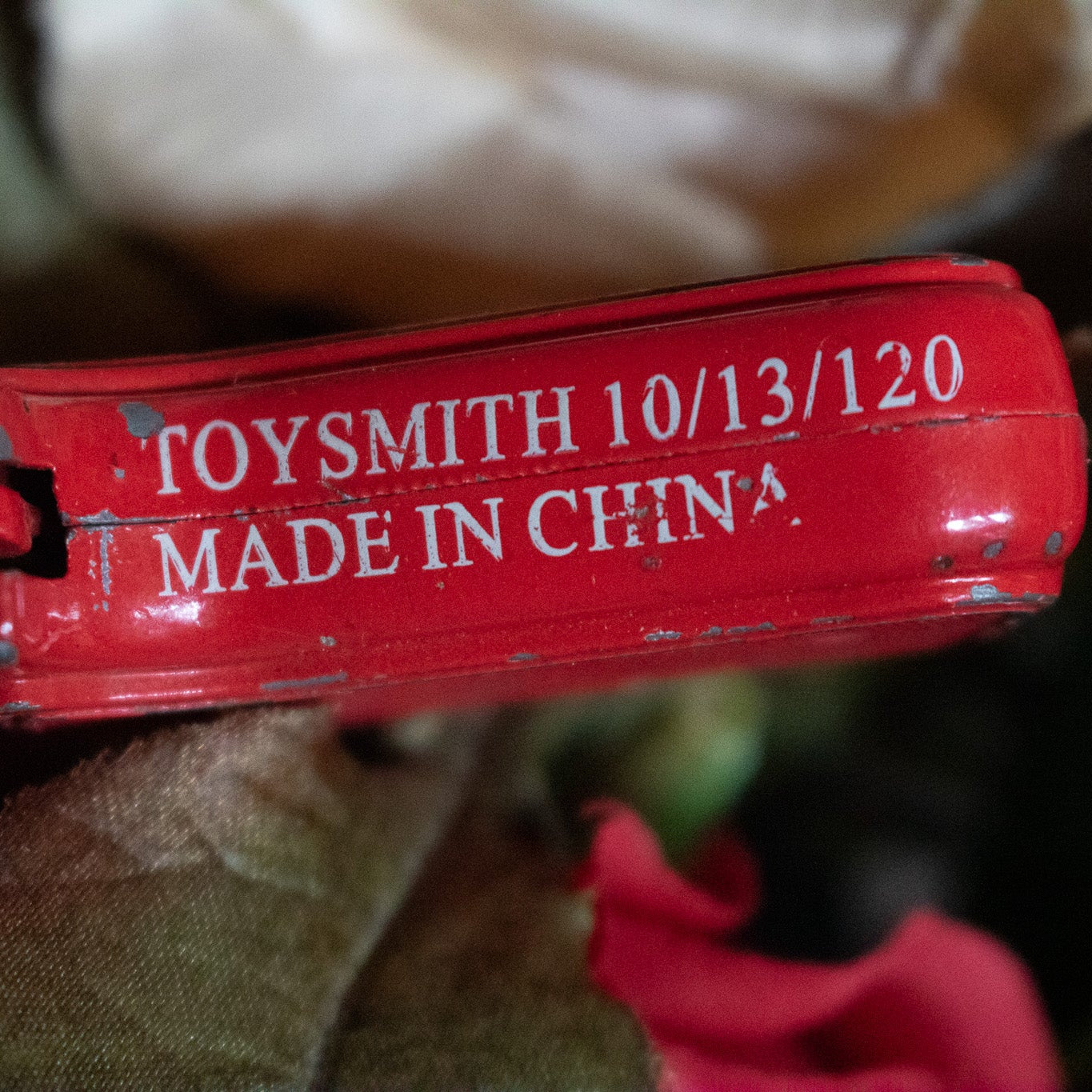 Antique Red Metal Toy Cap Gun