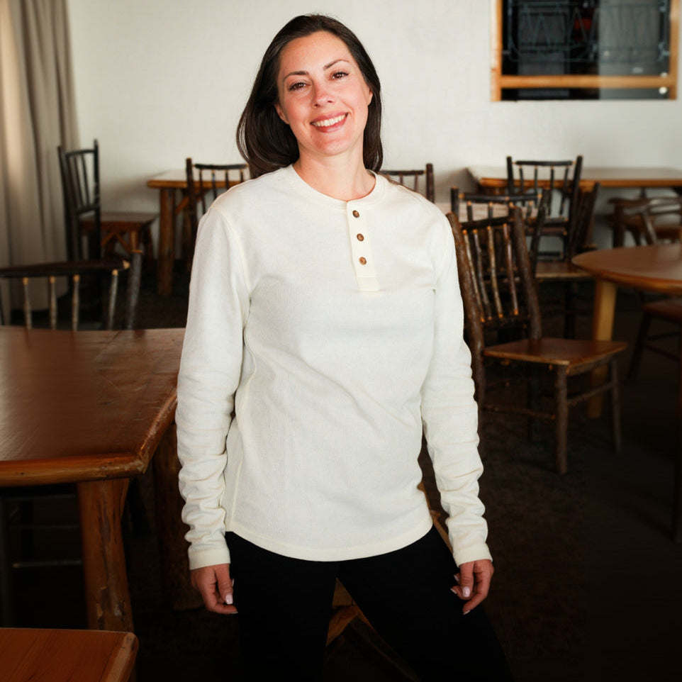 TRUE CRAFT Long Sleeve Thermal Henley Shirt