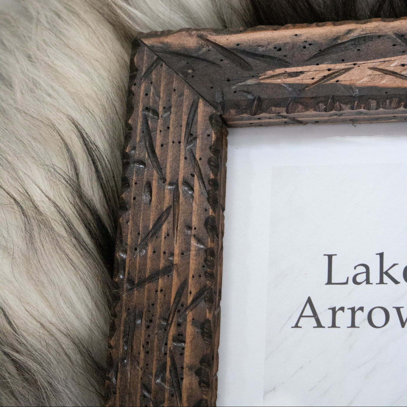 Lake Arrowhead CA Wall Art Print 11in x14in State & Map Coordinates