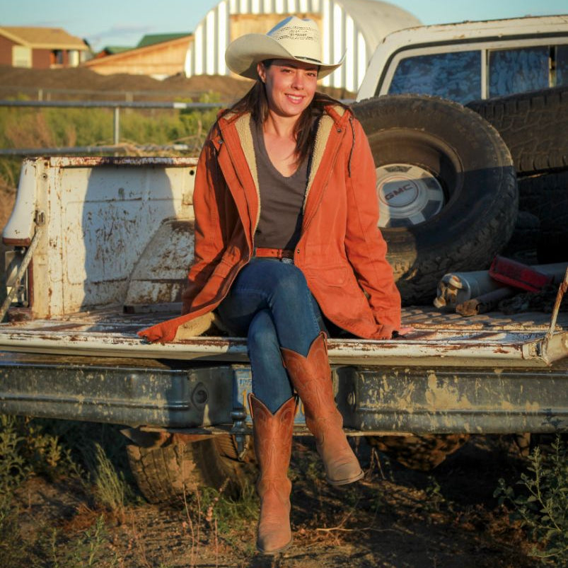 Patagonia Burnt Orange Prairie Dawn Parka – Insulated, Women's Size Small