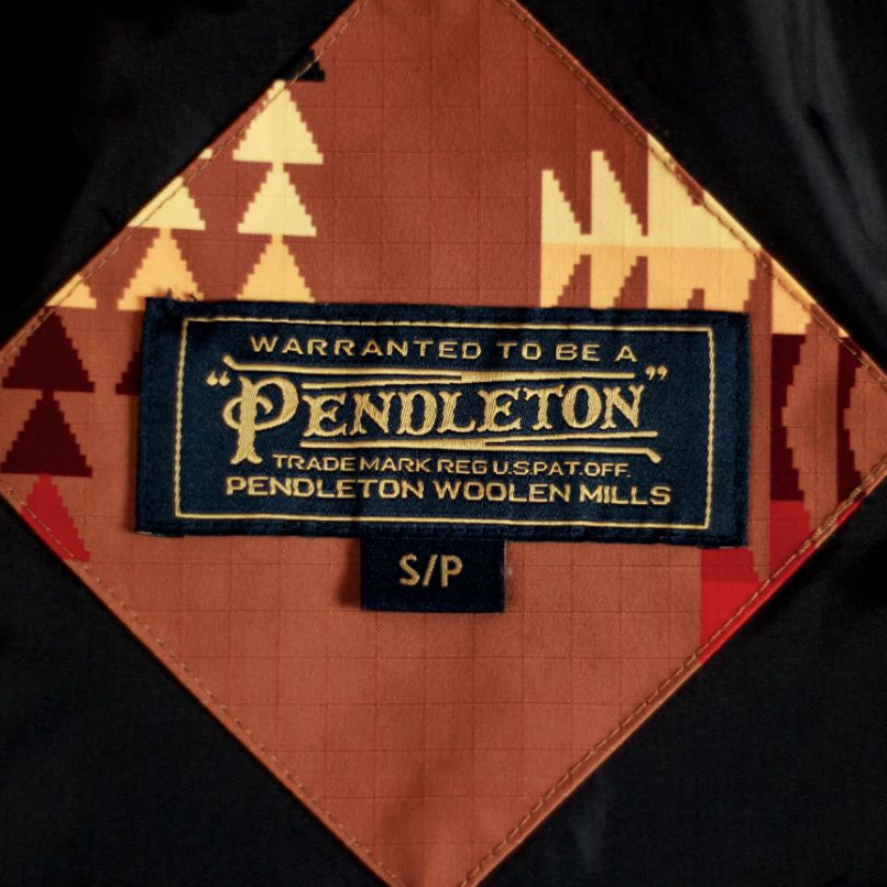 Pendleton Burnt Orange Snow Jacket Mesa Pattern Size Small