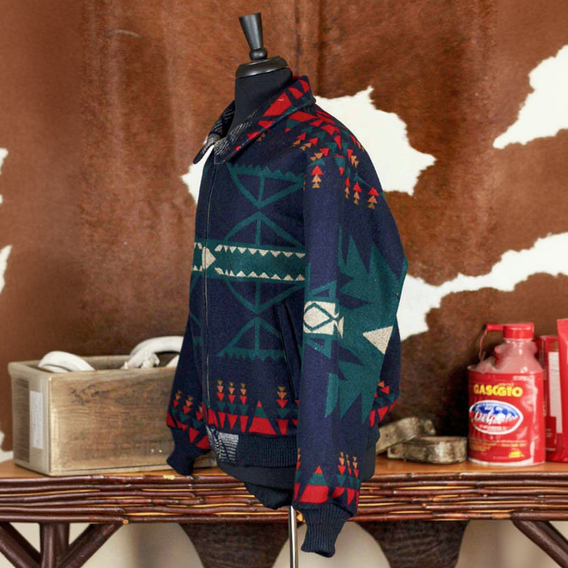 Vintage 80s & 90s Pendleton Southwestern Jacket Distressed Size: Large