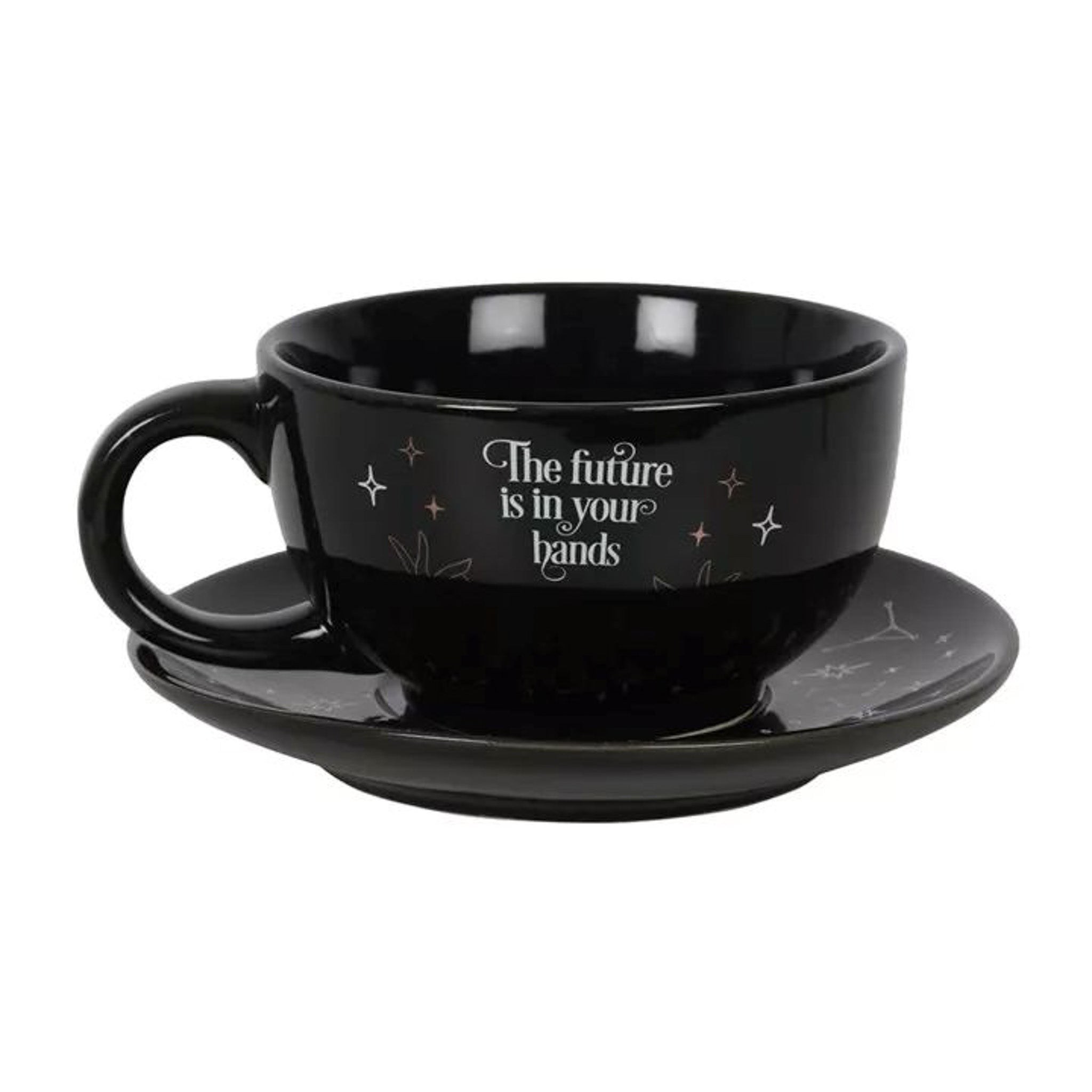 Celestial Dreams Sparkling Black Teapot Set For One
