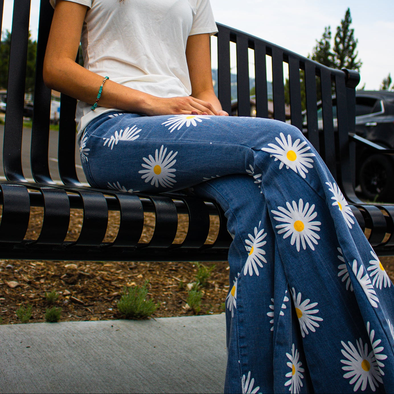 Altar'd State Daisy Bell Bottom Jeans