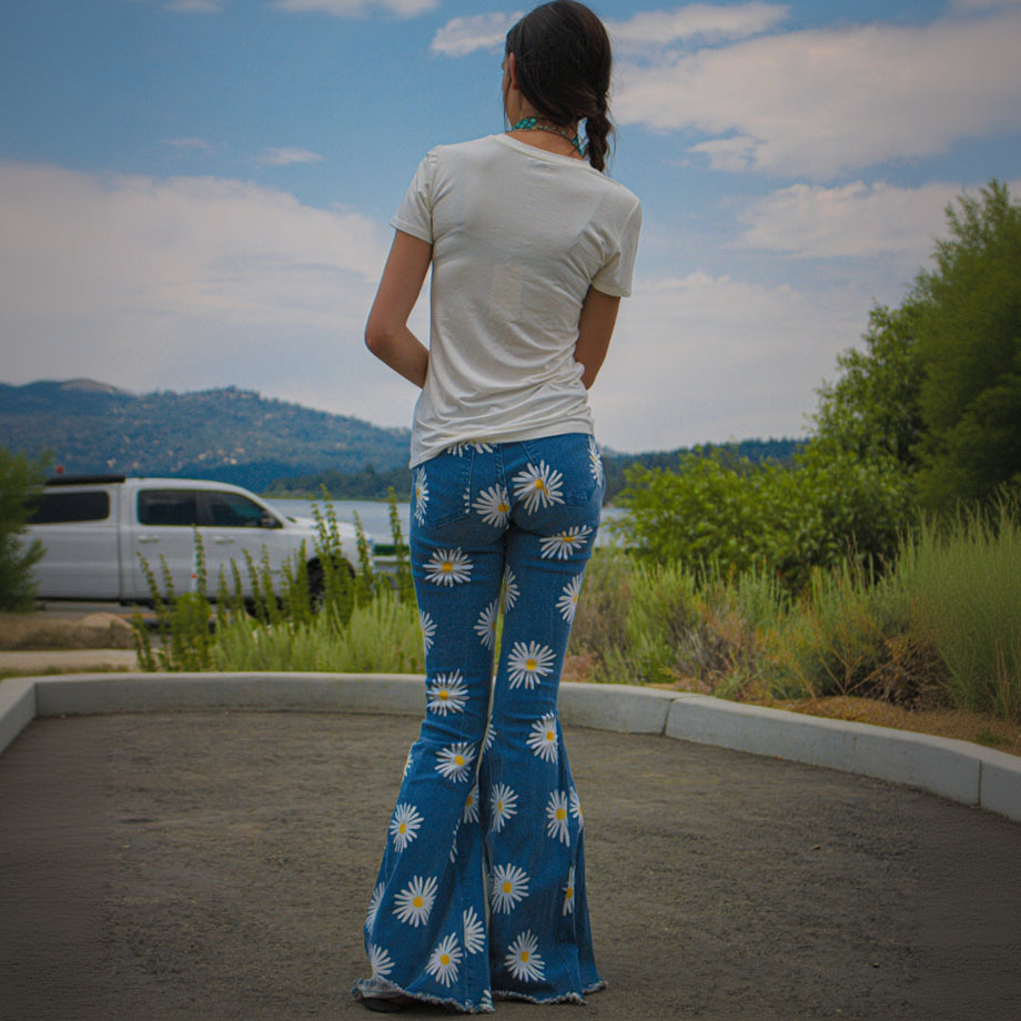 Altar'd State Daisy Bell Bottom Jeans