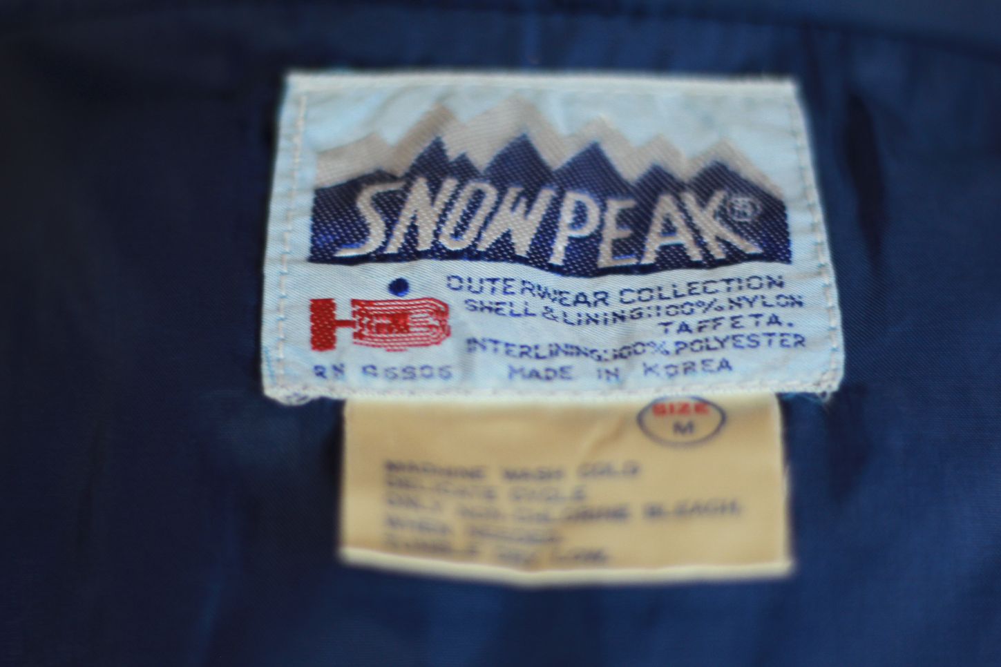 Vintage Snow Peak Blue Quilted Puffer Vest Men’s Size Medium