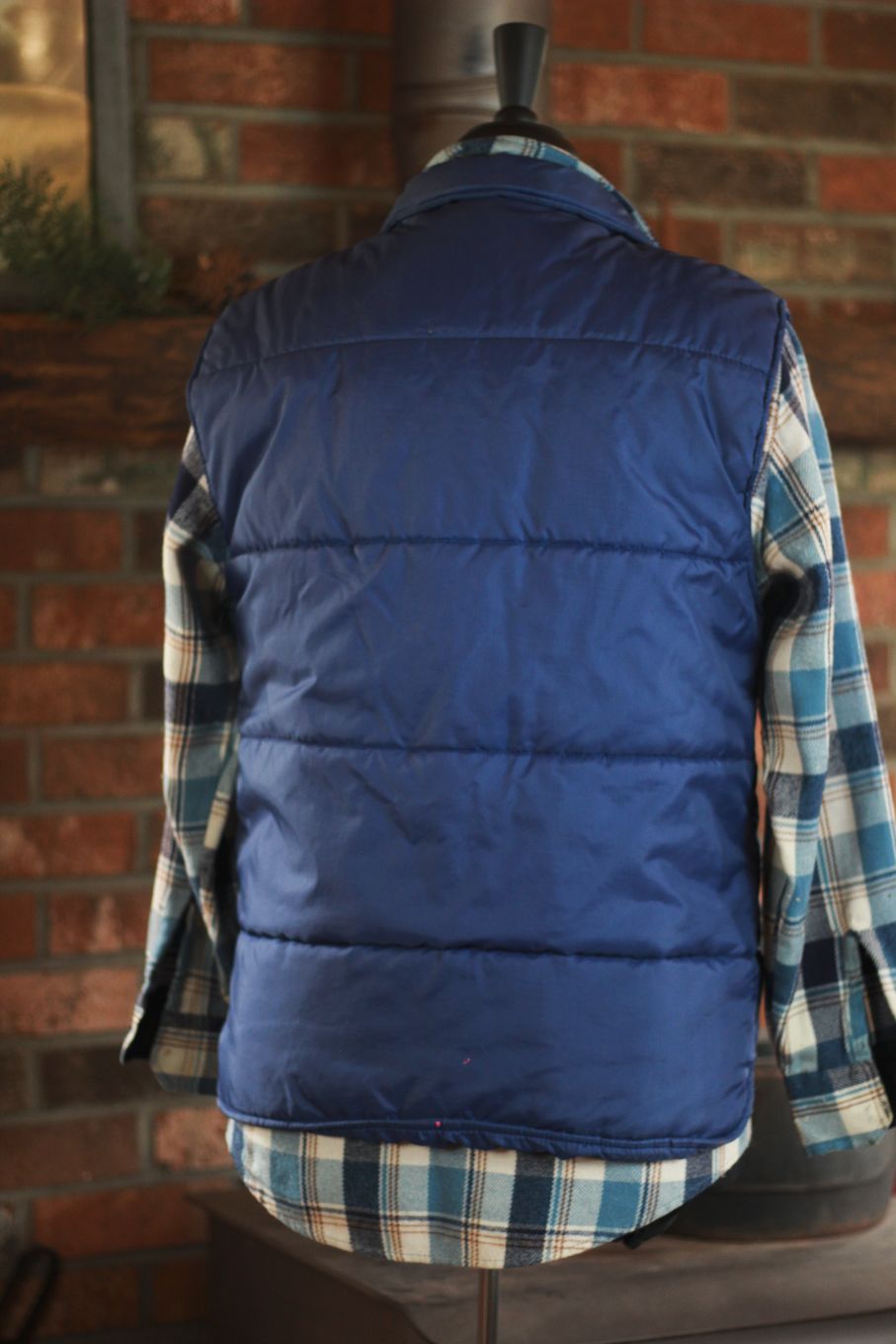 Vintage Snow Peak Blue Quilted Puffer Vest Men’s Size Medium